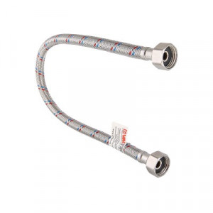 VTf.001.IS.0404200 Подводка гибкая для воды с ниппелем из нержавеющей стали, гайка–гайка Valtec 200 см