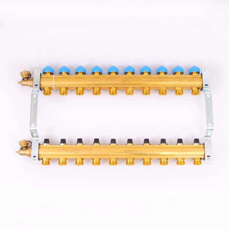 Коллекторная группа HKV с регулировочными и термостатическими вентилями WATTS Ind 1"x3/4"ЕК 10 выходов 10004188 - Вид №3