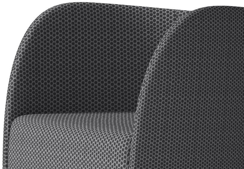 Arte & D Кресло из ткани с подлокотниками Round W-n 1615 v - Вид №3