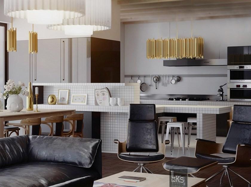 Delightfull Подвесной светильник из латуни Brubeck sun-id-1408533 - Вид №5