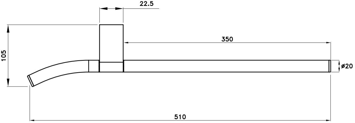 RUBINETTERIE STELLA Держатель для полотенец Bamboo sun-id-1458629 - Вид №2