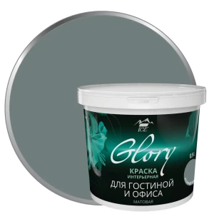 Краска для гостиной Glory 0.9 л цвет исландский мох 81963891 STLM-2116638