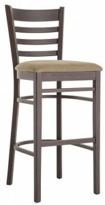 Palma Высокий табурет из бука со спинкой America 491a.i2