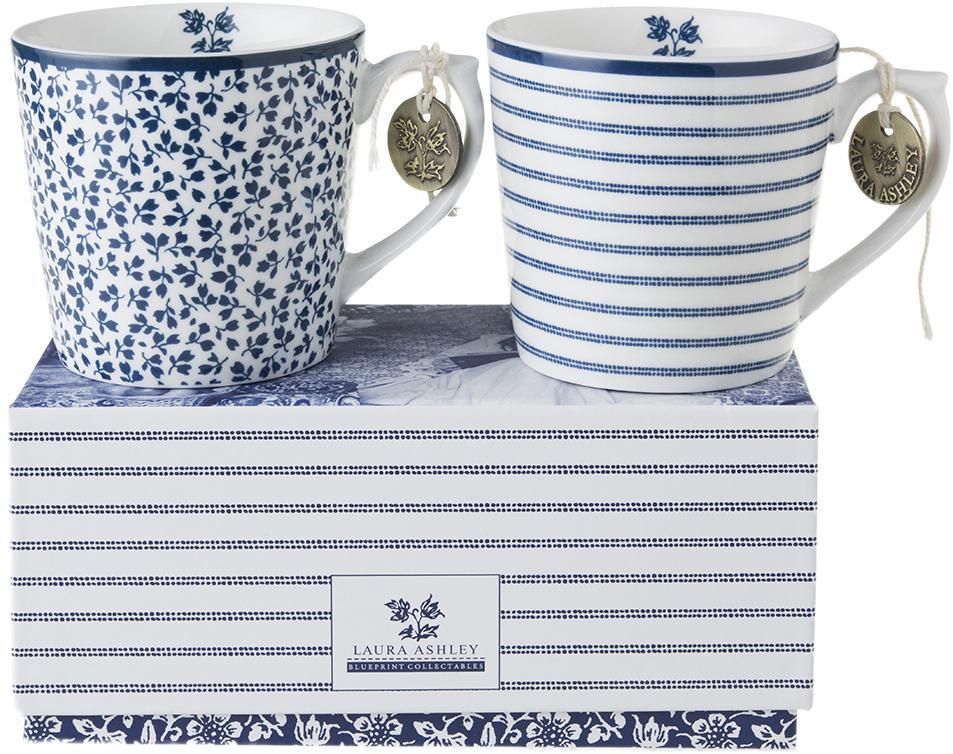 Набор из 2 кружек Laura Ashley Candy Stripe и Floris мини, 240мл 178666