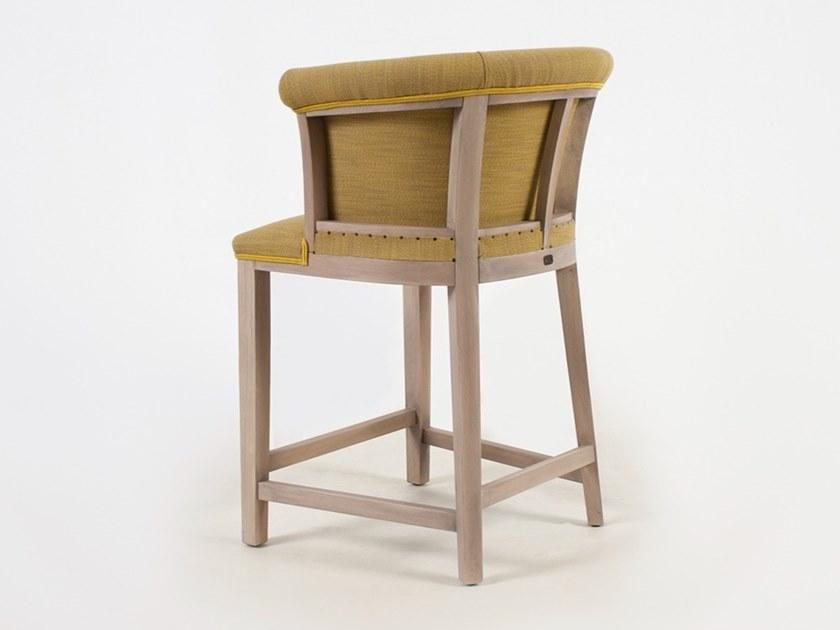 CREARTE COLLECTIONS Высокий табурет из ткани со спинкой и подставкой для ног  29  - Вид №3