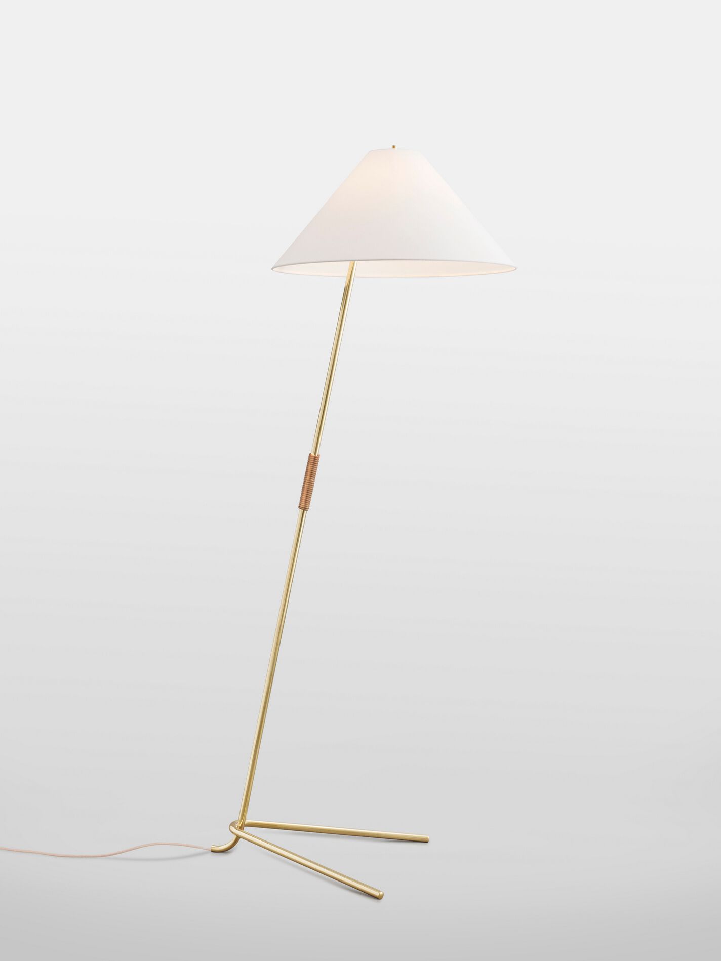 Торшер из металла и шелка Kalmar Hase ARCH-00032244 - Вид №2