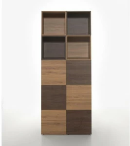 Manerba Высокий офисный книжный шкаф из дерева Open F872 / f874
