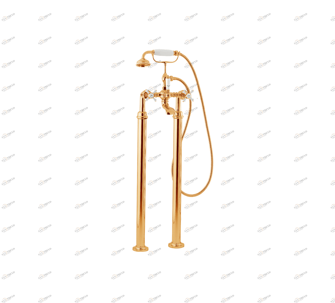 Gentry Home Смеситель для раковины от центра к центру 2 отверстия под смеситель 200 мм Chelsea Темное золото GH101625