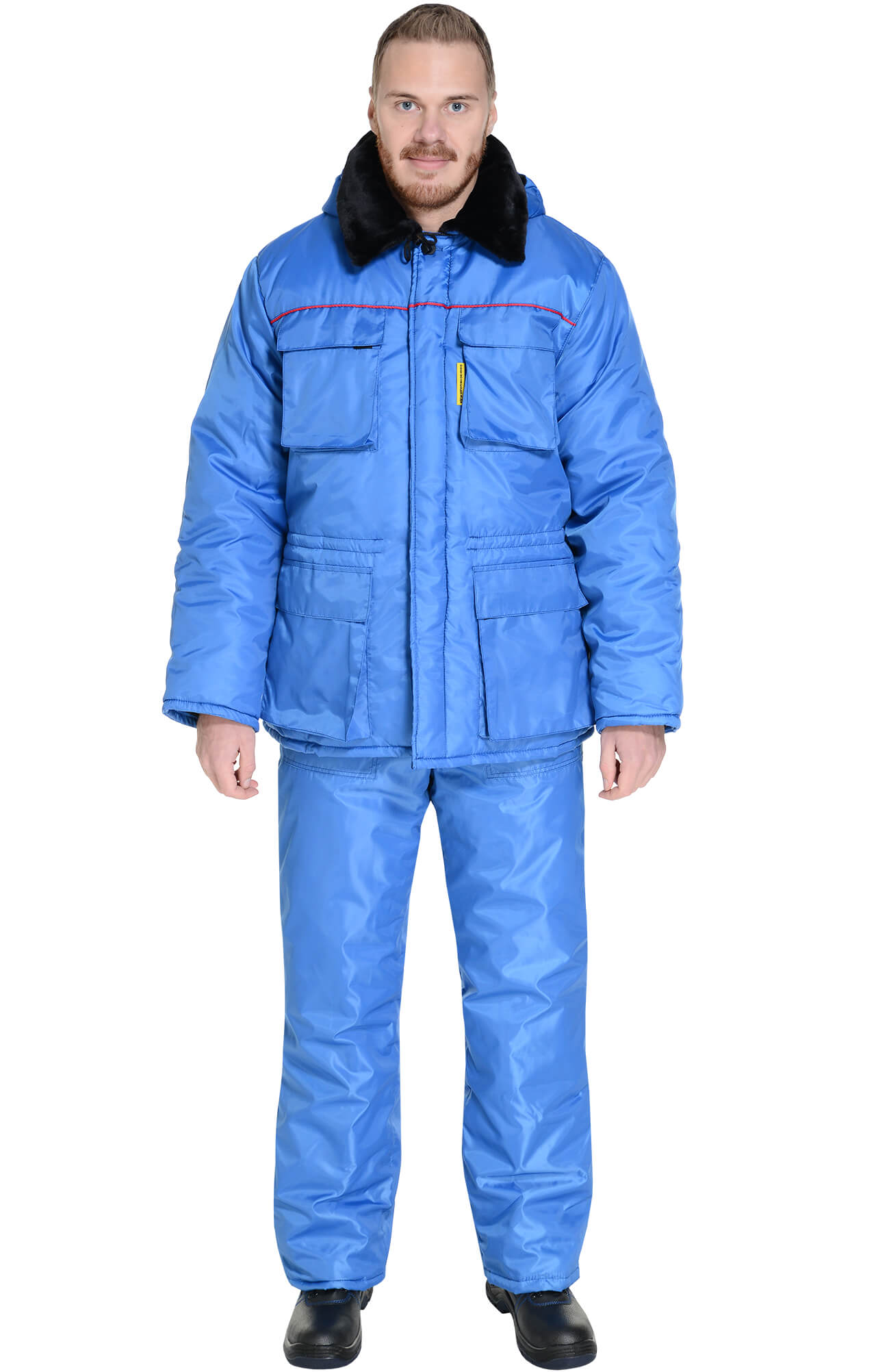 63745 Костюм "Эксперт-К" зимний ткань "Оксфорд" василек  Зимняя спецодежда  размер 52-54/182-188  - Вид №13