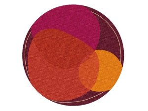 Круглый ковер ручной работы