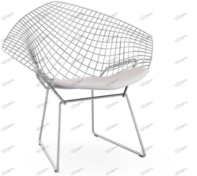 KNOLL Стальное кресло со встроенной подушкой Bertoia sun-id-1485709