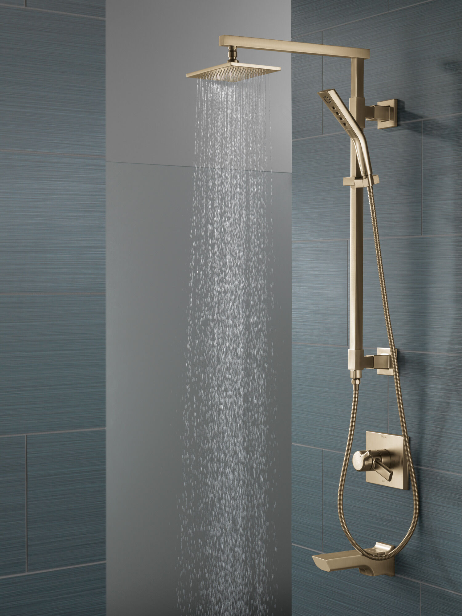 58420-CZ Душевая колонна угловая 26 дюймов Delta Faucet Universal Showering Шампанское бронза  - Вид №2