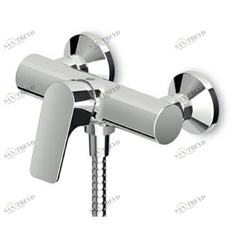 ZWN106 Смеситель для душа однорычажный внешний. <br> Картридж с ограничителем расхода и температуры. Zucchetti Wind 