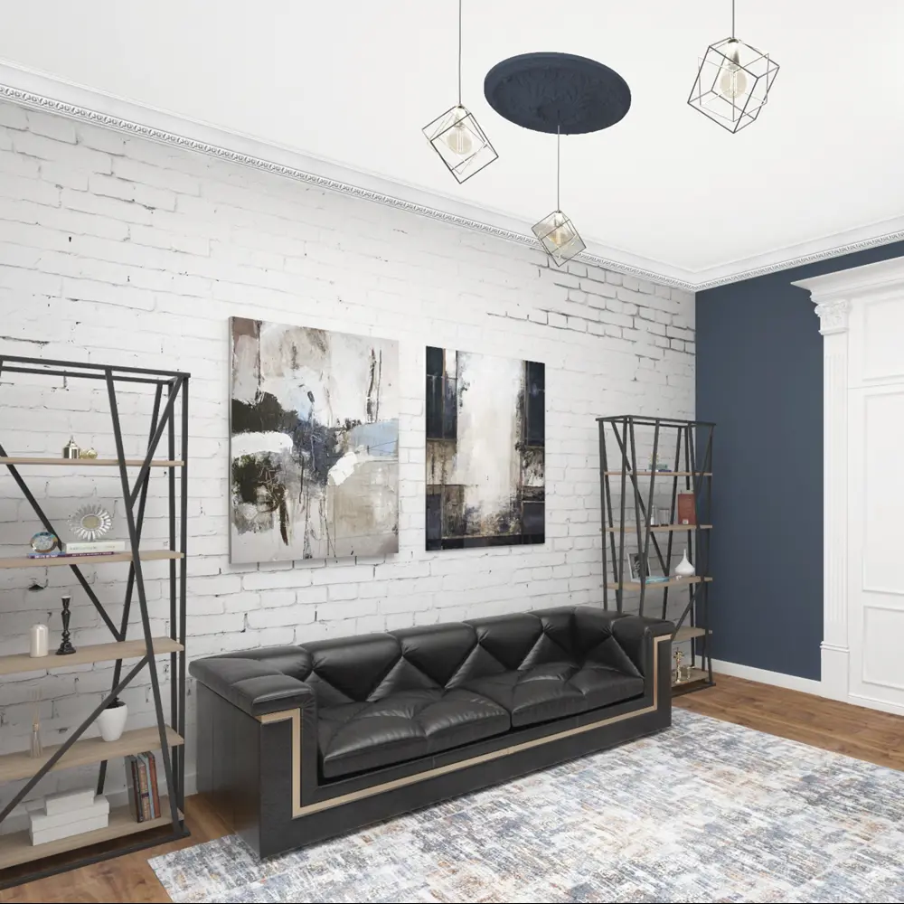 Плинтус потолочный полиуретан Decomaster DT 33 белый 35х87х2000 мм STLM-2065487 - Вид №3