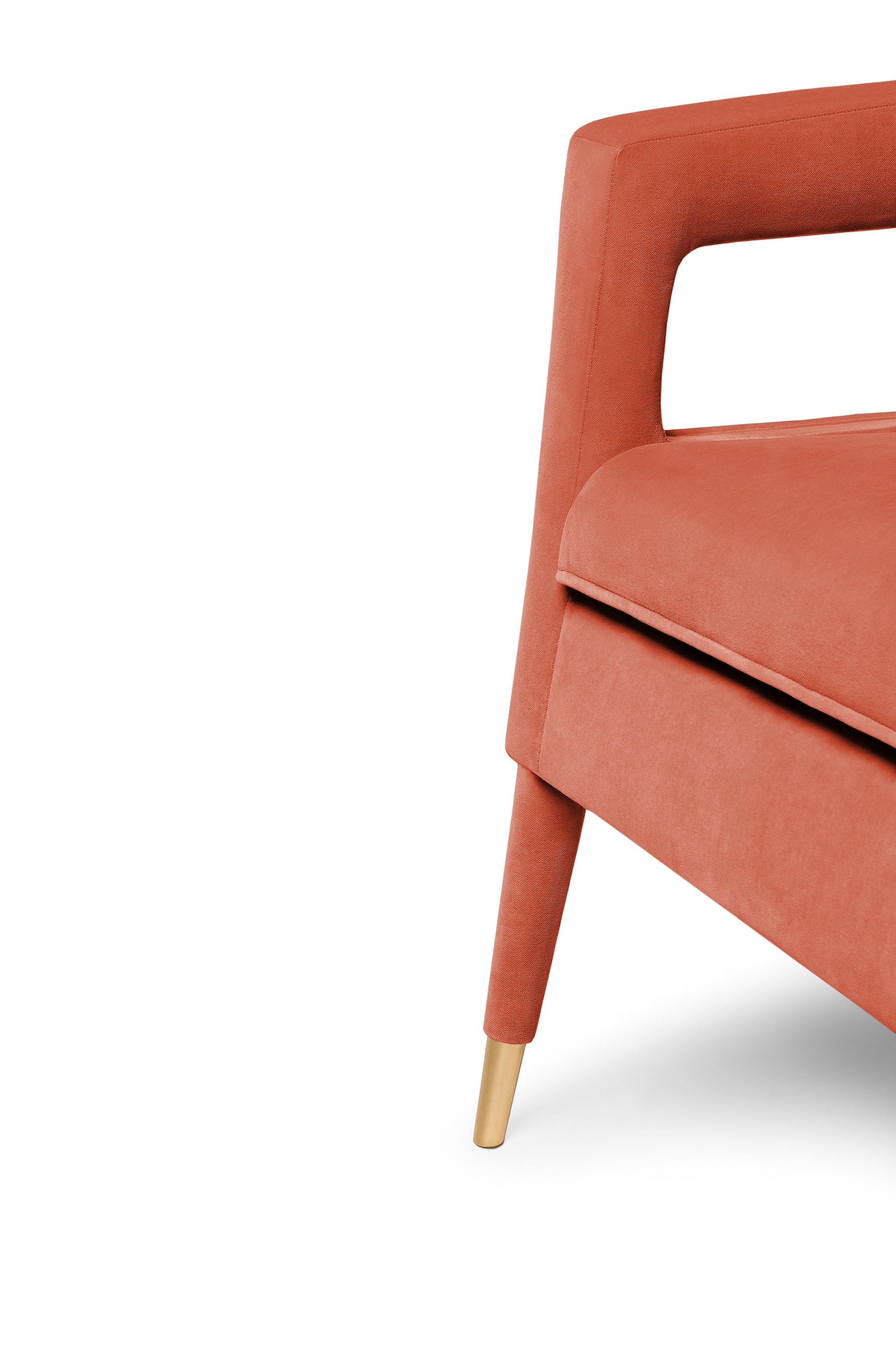 Бархатное кресло с подлокотниками Munna ARCH-00068873 - Вид №6