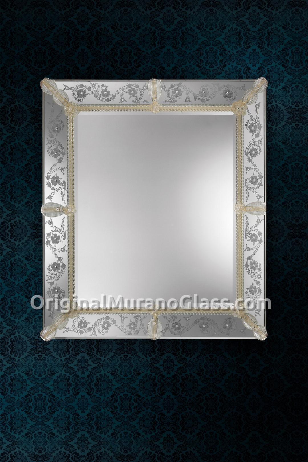 842 ORIGINALMURANOGLASS Венецианское зеркало Michiel - муранское стекло OMG  см  - Вид №1
