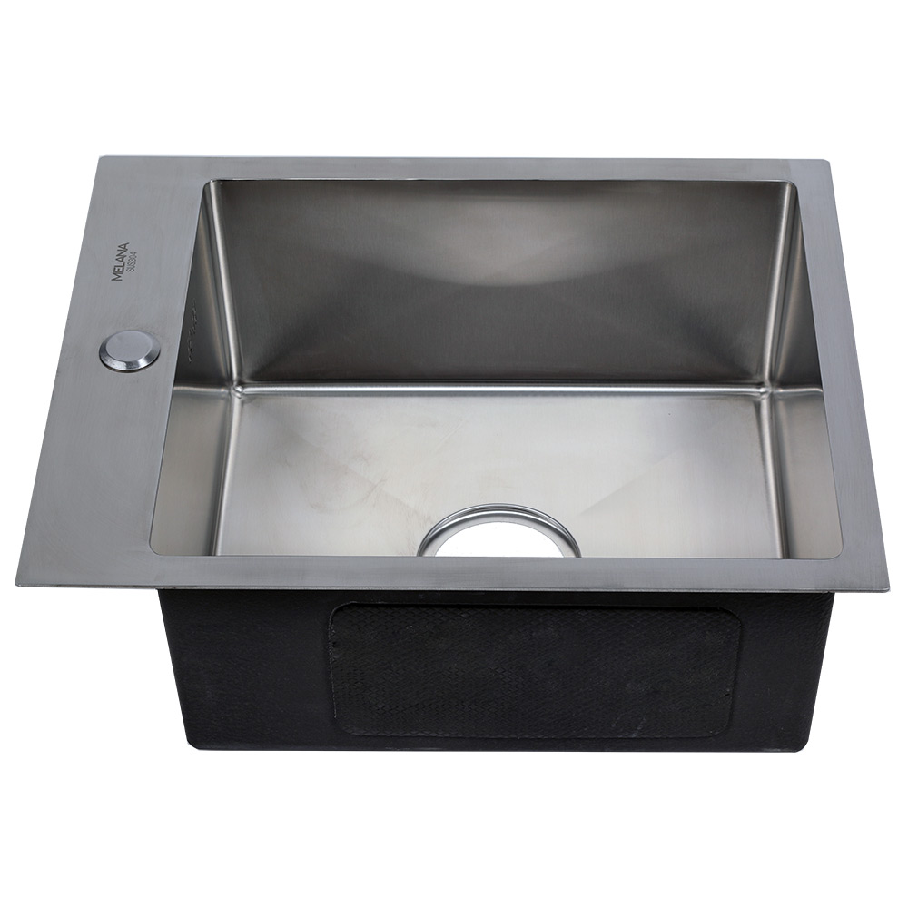 Мойка H4050 MELANA ProfLine 3,0/215 САТИН врезная прямоугольная с коландером H4050 H4050 сатин - Вид №10
