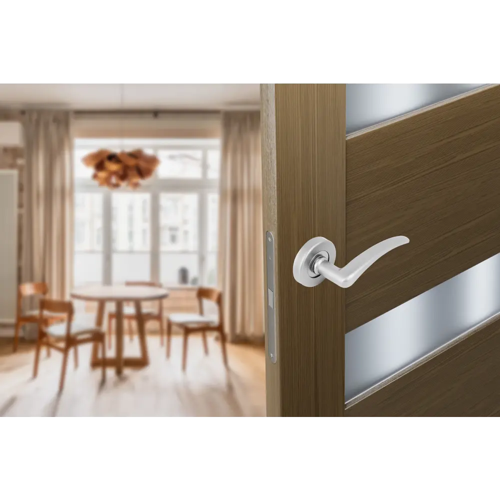 EDSON Дверная ручка на розетке E 015-S с анодированным покрытием 18743611 STLM-0012367 - Вид №8