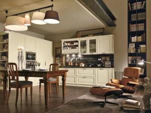 Martini Interiors Кухня из лакированной вишни на заказ Convivio