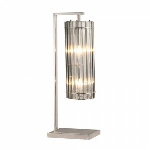 Настольная лампа Pimlico nickel от Delight Collection KG0772T-1 nickel DELIGHT COLLECTION ИНТЕРЬЕРНЫЕ 244910 Прозрачный;серебро