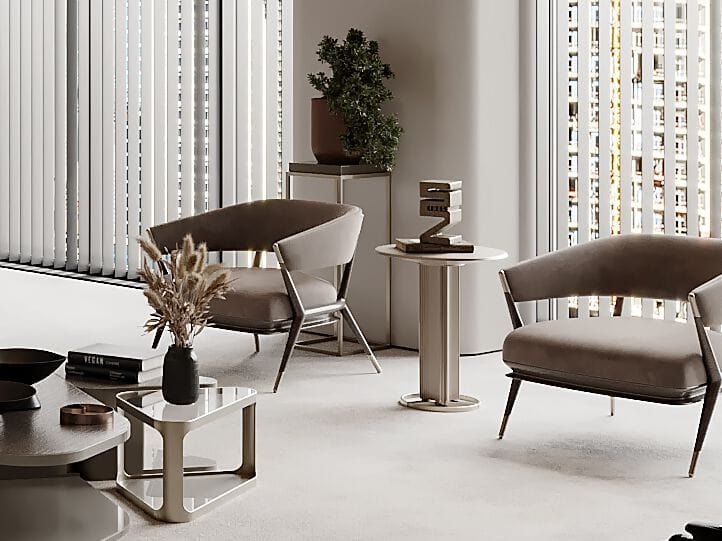 Тканевое кресло с подлокотниками Zebrano Athena ARCH-00114867 - Вид №2