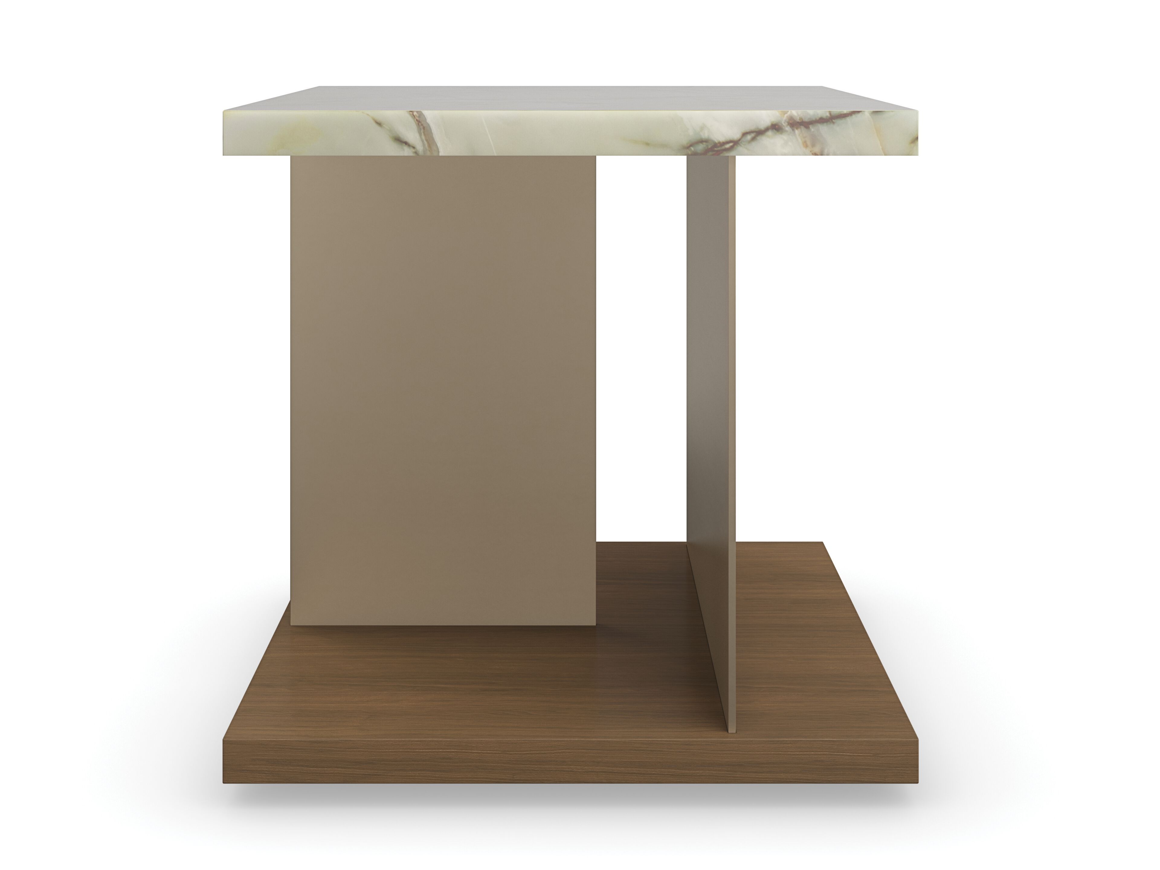 Высокий квадратный журнальный столик из оникса Caracole CAPE VERDE ARCH-00110673