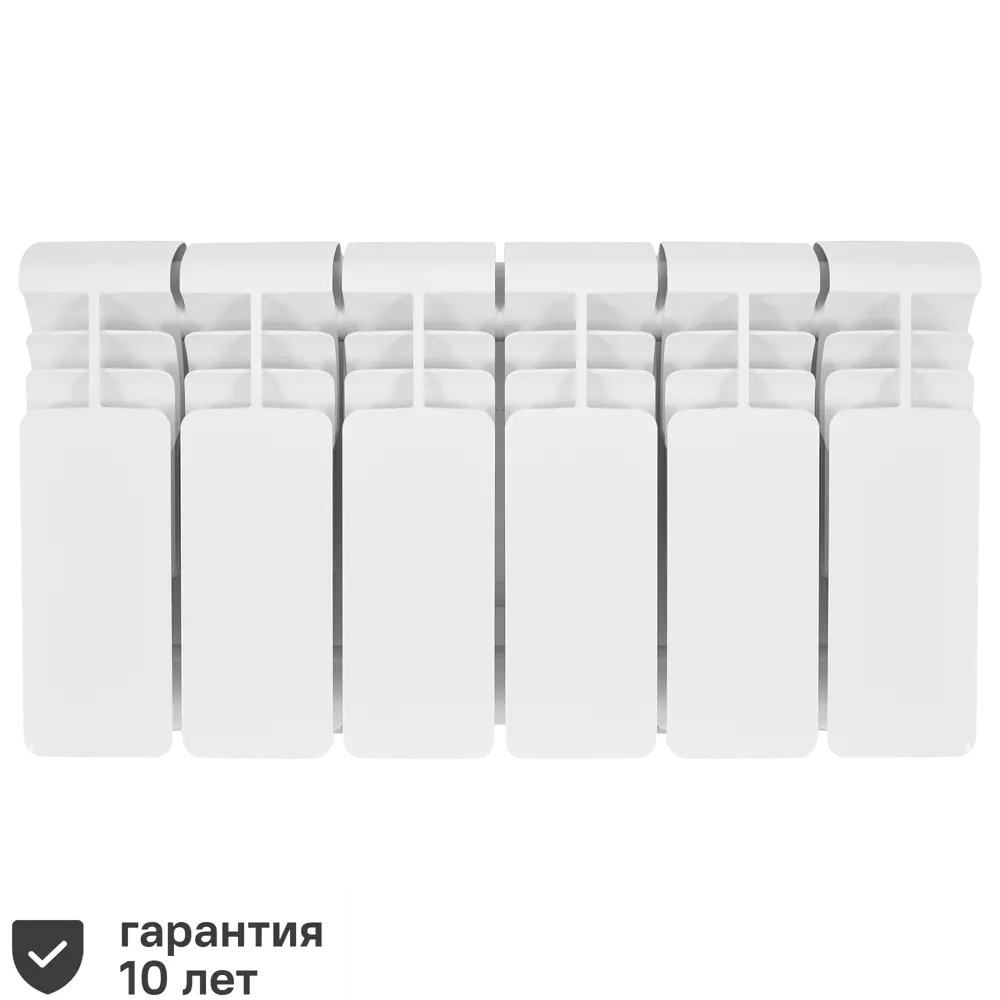 Радиатор секционный Rifar Alum RAL20006 200/90 6 секций боковое подключение алюминий белый 82541839 STLM-2020635