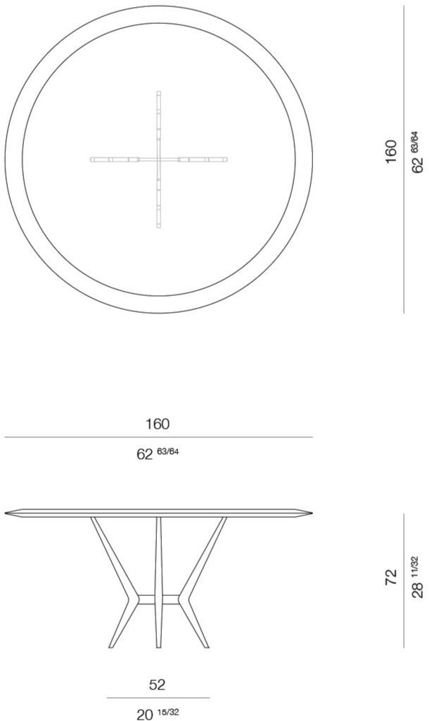 ROSSATO ARREDAMENTI Круглый стол из бриара Home Td-01 - Вид №4
