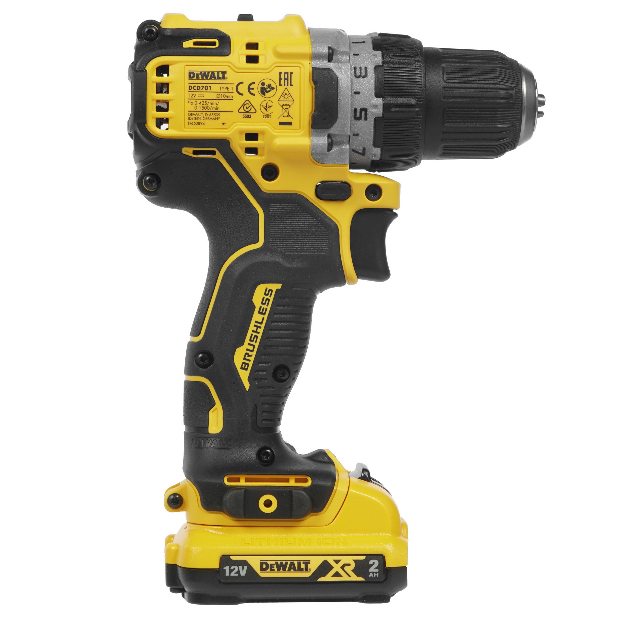 Дрель-шуруповерт DeWalt DCD701D2 XR 10.8/12V 8158027 STDN-0084324 - Вид №1
