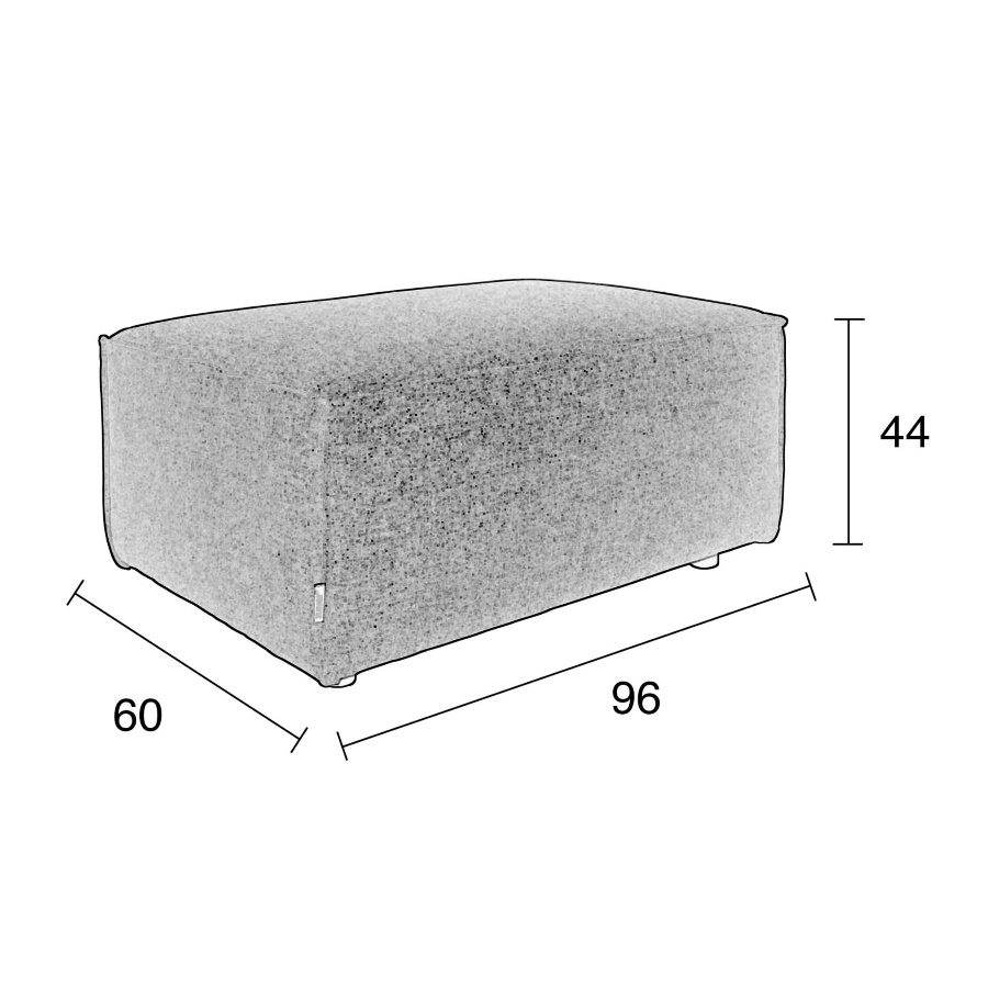 Подставка для ног King темно-серая Zuiver 3300026 - Вид №7