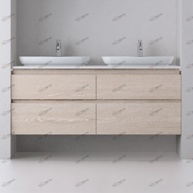 Avila Dos Тумба 150 (4 ящика) с 2 раковинами NOVA Color R6 Advance Trendy 270423501204420120295