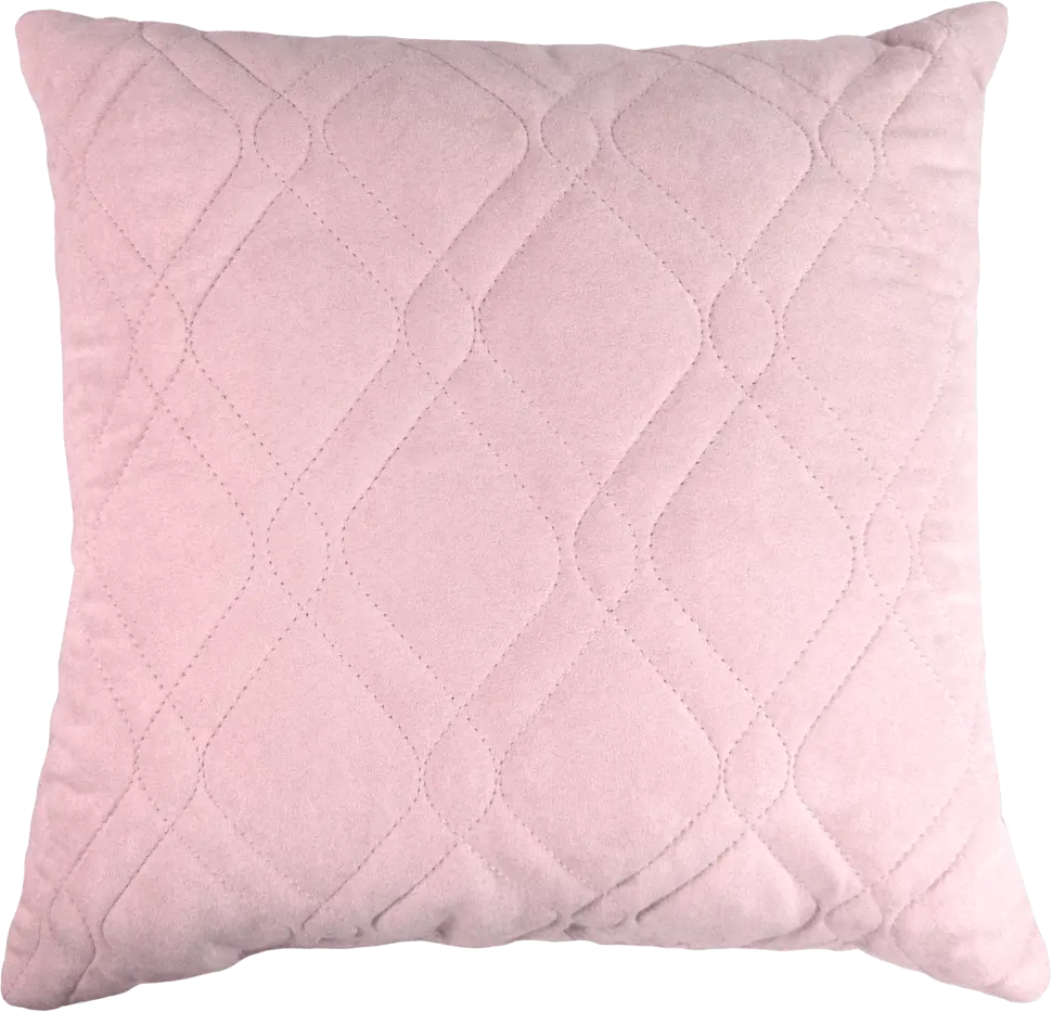 LINEN WAY Декоративная подушка 43×43 см пыльная роза с замшевой текстурой 83022398