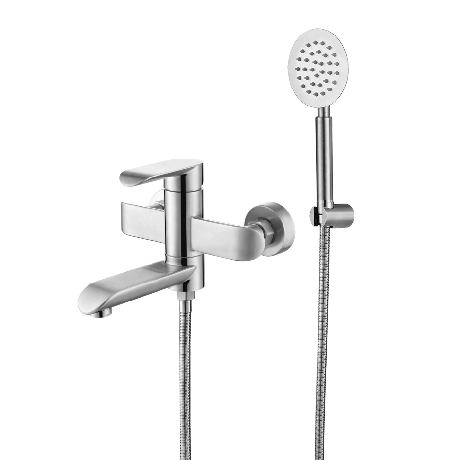 Смеситель д/ванны MELANA-610604 Paola Hi-tech нерж.сталь,сатин - Вид №1