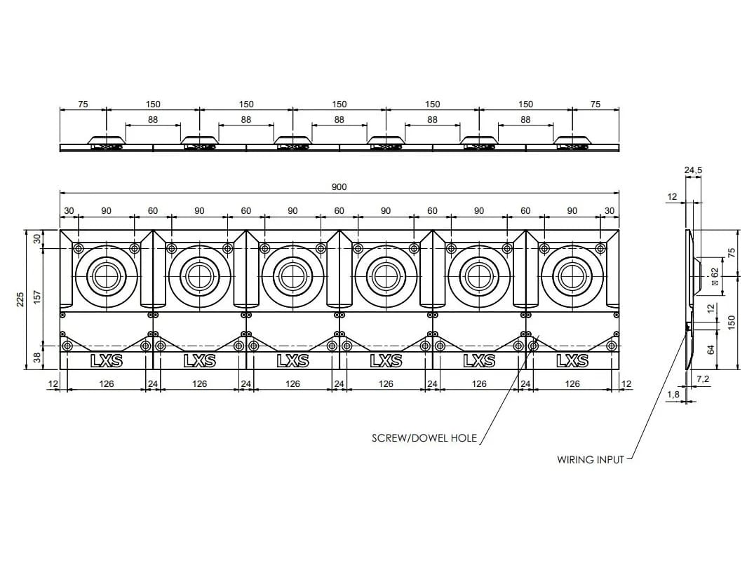 Круговой состав вертолетных сигнальщиков LUXSOLAR LXS-PRT-H-R ARCH-00029066 - Вид №5