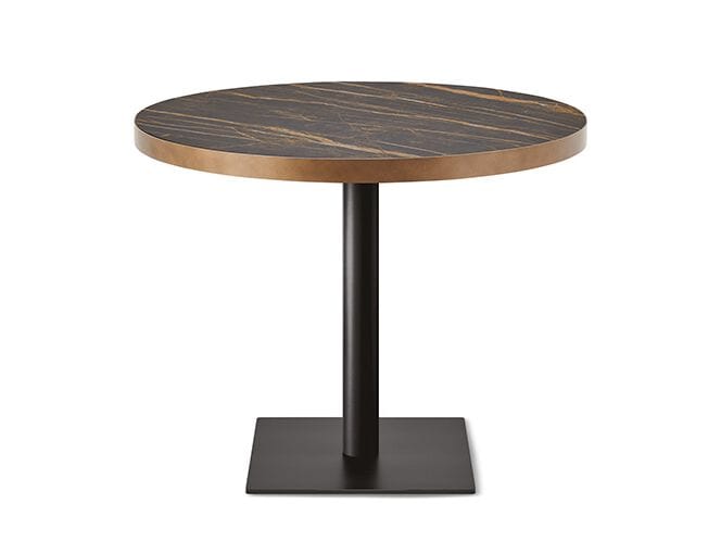 Круглый керамический стол и стальная основа Cattelan italia RIBOT KERAMIK BISTROT ARCH-00086116