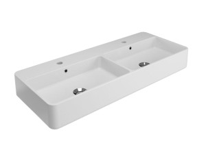 Керамическая двойная подвесная раковина