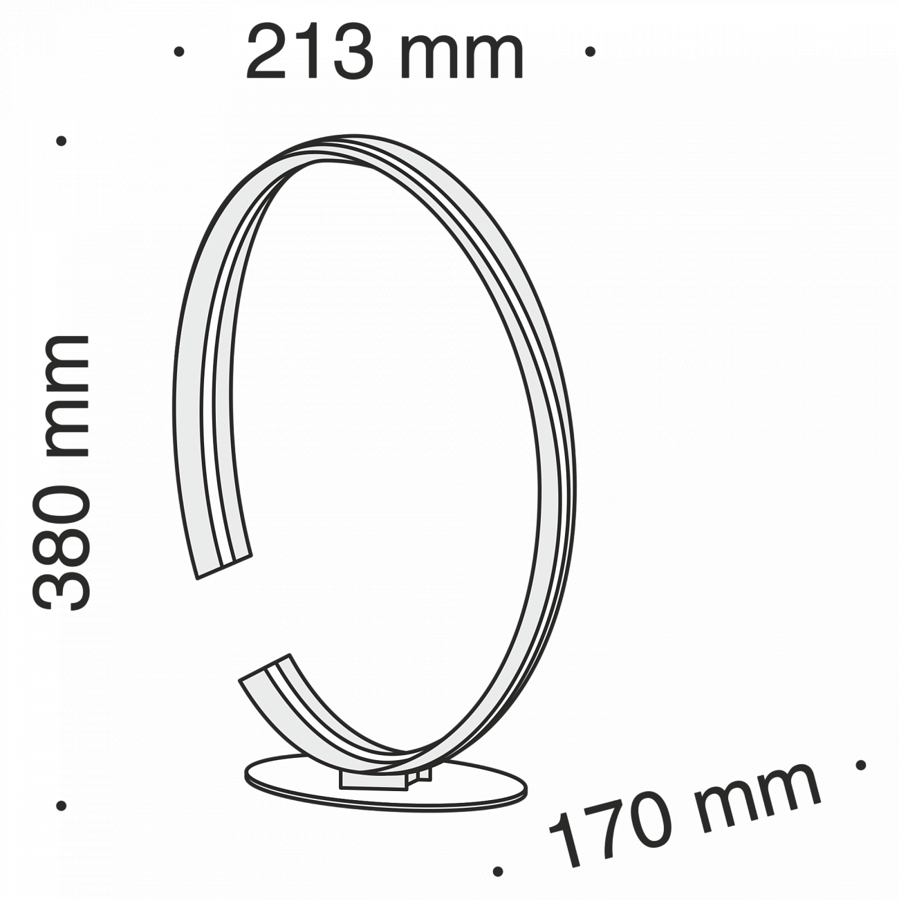 Черная настольная лампа светодиодная MOD036TL-L23B TECHNICAL TECHNICAL 00-3957278 Черный  - Вид №1