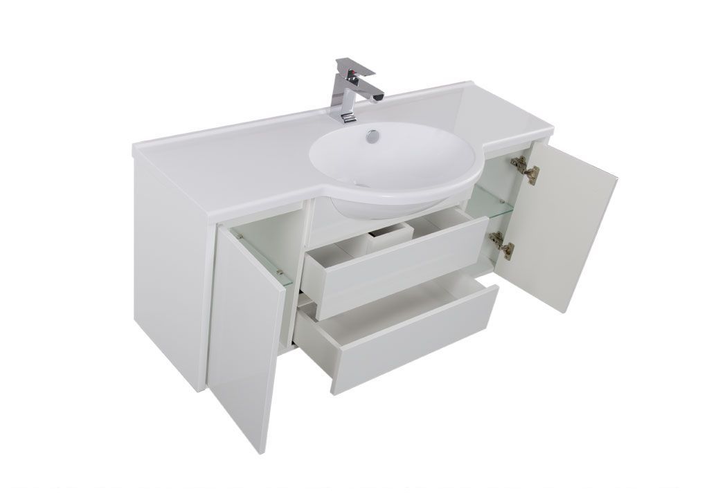 Тумба под раковину Aquanet Лайн 120 белый sun-id-275375 - Вид №3