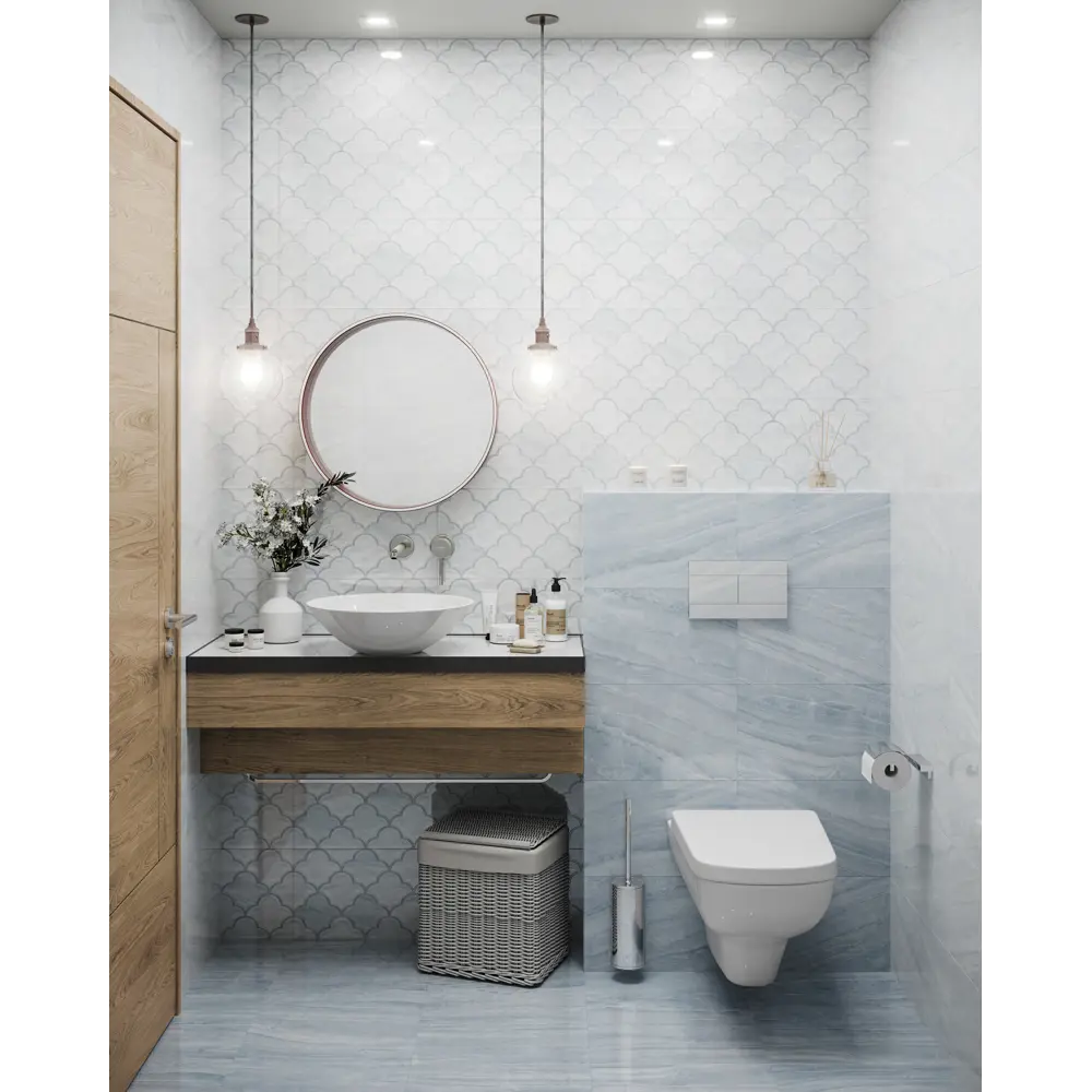 Плитка настенная Ars 40x27 см 1.08 м² мрамор цвет голубой 82719262 STLM-2118763 Santreyd - Вид №5