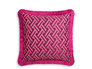 Квадратная подушка из ткани с рисунком