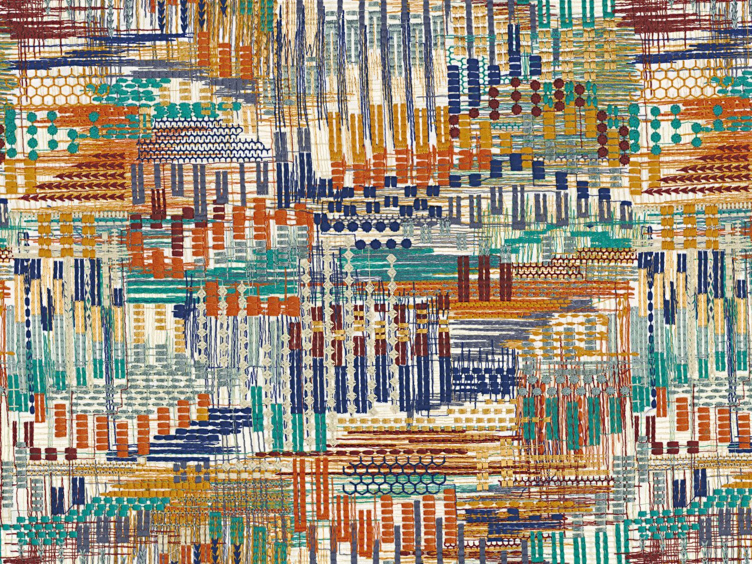 Бархатная полосатая ткань Casamance Point de Vue ARCH-00148982