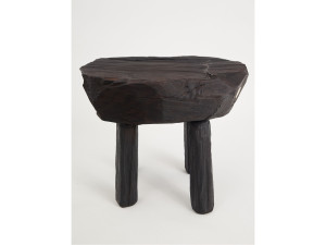 Дубовый журнальный столик / табурет