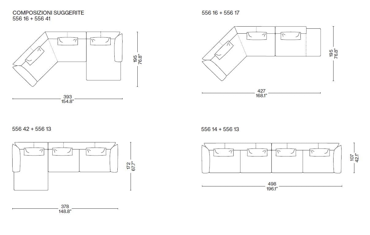 Съемный модульный диван CASSINA Living ARCH-00064871 - Вид №29