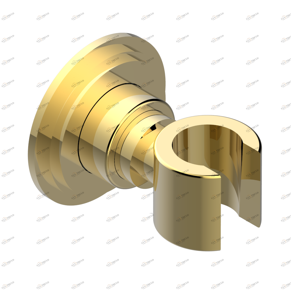 G2J-53F Кронштейн стационарный встраиваемый в стену Thg-paris Faubourg - белый фарфор - с рукоятками Покрытие PVD золотистый цвет G2J 53F CAT.F