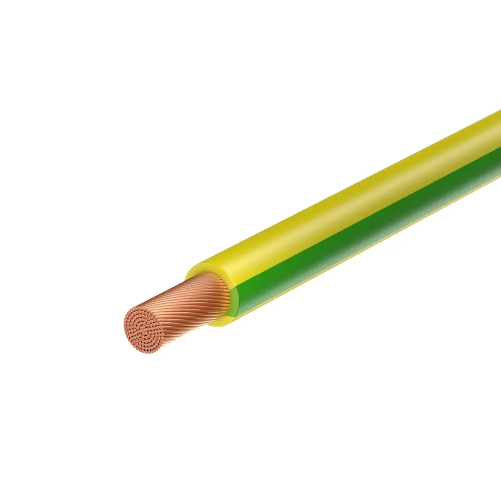 Провод ПуГВнг LS 1x4 на отрез цвет желто-зеленый 89436849 STLM-2000963 Santreyd 