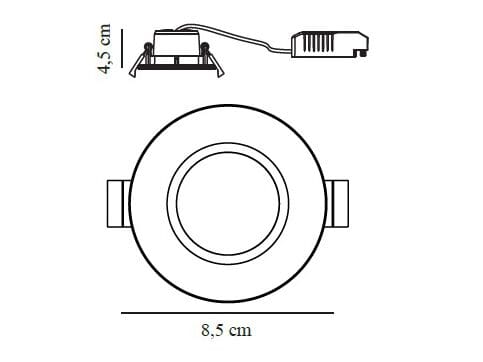 Круглый пластиковый светодиодный прожектор Nordlux TIAKI ARCH-00144643 - Вид №2