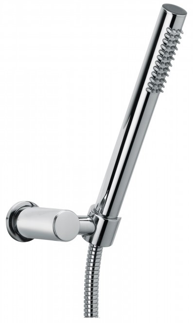 820 Круглый душевой набор с поворотным кронштейном, однофункциональным ручным душем и 1500 мм. шланг с двойной блокировкой, конический 1/2 дюйма. Bongio Wellness