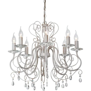 Люстра Nevesta 8xE14x60 Вт, металл, цвет белый