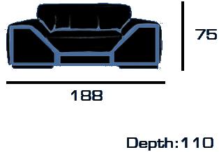 Tonino Lamborghini Casa Мягкое кожаное кресло с подлокотниками Long beach sun-id-1421633 - Вид №3