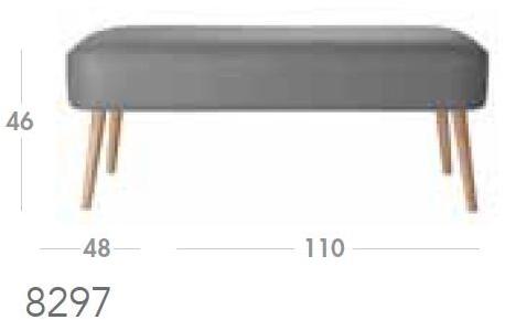 Sedex Мягкая скамейка из экокожи Club 8297 - Вид №5